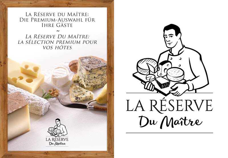 Une nouvelle ligne de fromages pour la gastronomie - logo et catalogue